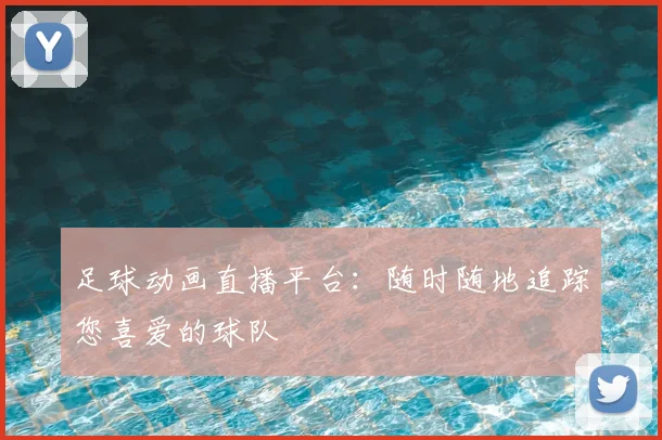 足球动画直播平台:随时随地追踪您喜爱的球队